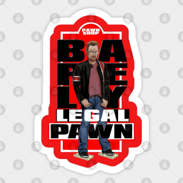 Barely Legal Pawn Sticker by akyanyme